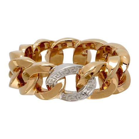 versace chain ring